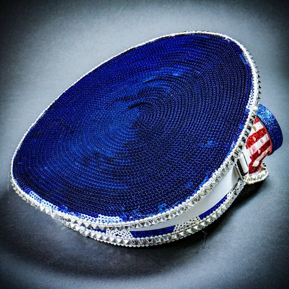 Steampunk USA Flag 4th of July 3D Lens Captain Hat main image 7
